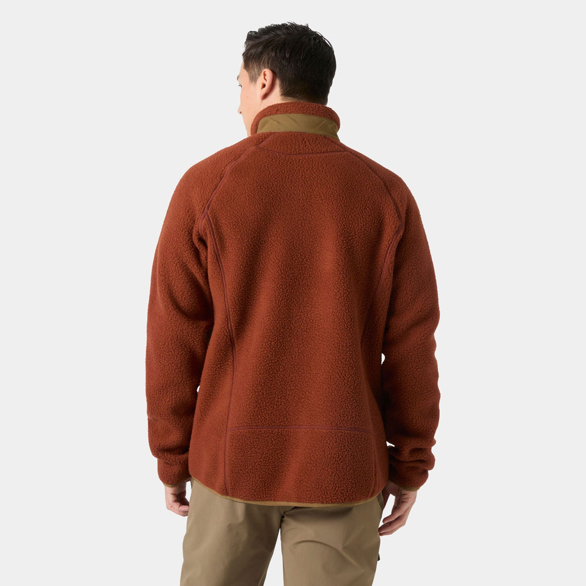 PANORAMA PILE BLOCK JACKET, IRON OXIDE, XXL