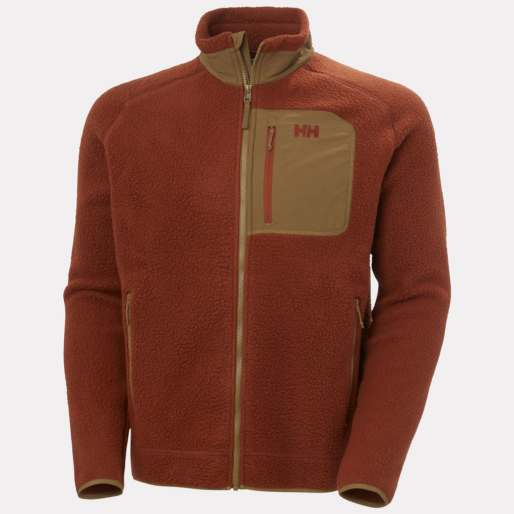 PANORAMA PILE BLOCK JACKET, IRON OXIDE, XXL