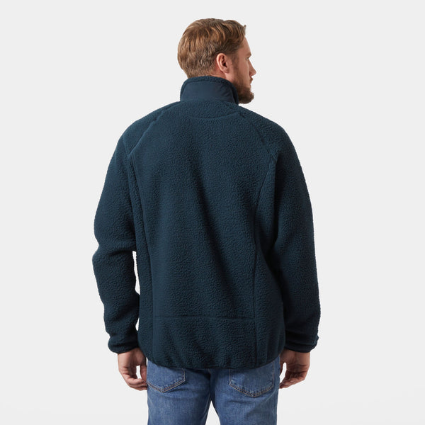 PANORAMA PILE BLOCK JACKET, NAVY, XXL