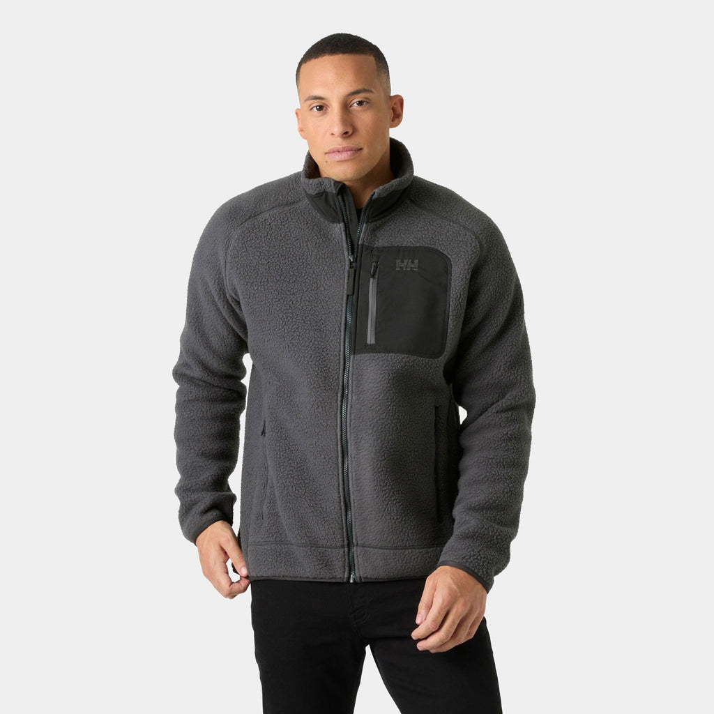 PANORAMA PILE BLOCK JACKET, THUNDER GRE, XXL
