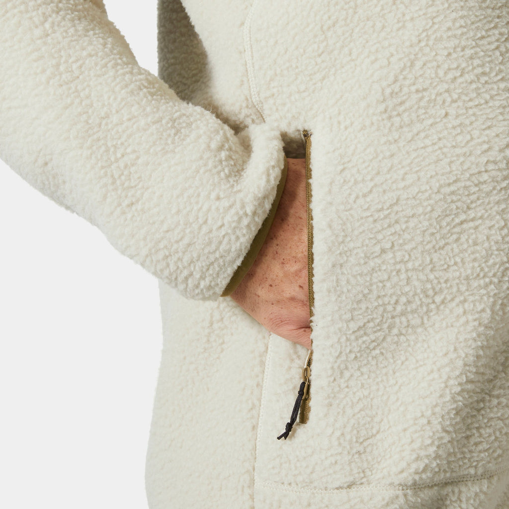 PANORAMA PILE BLOCK JACKET, PELICAN, XXL