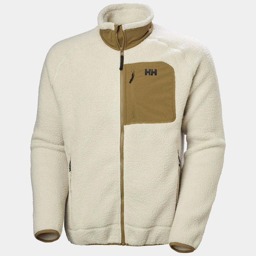 PANORAMA PILE BLOCK JACKET, PELICAN, XXL