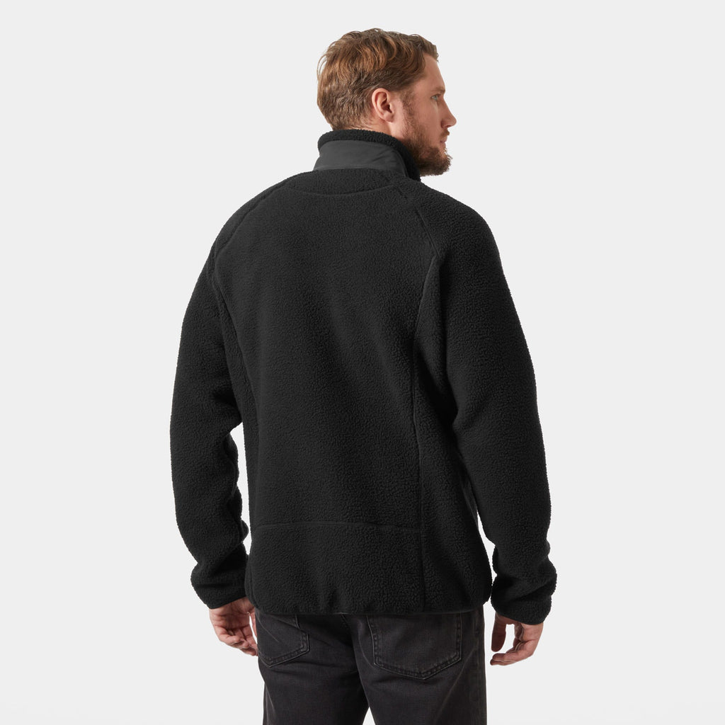 PANORAMA PILE BLOCK JACKET, BLACK, XXL