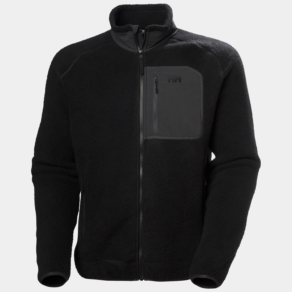 PANORAMA PILE BLOCK JACKET, BLACK, XXL