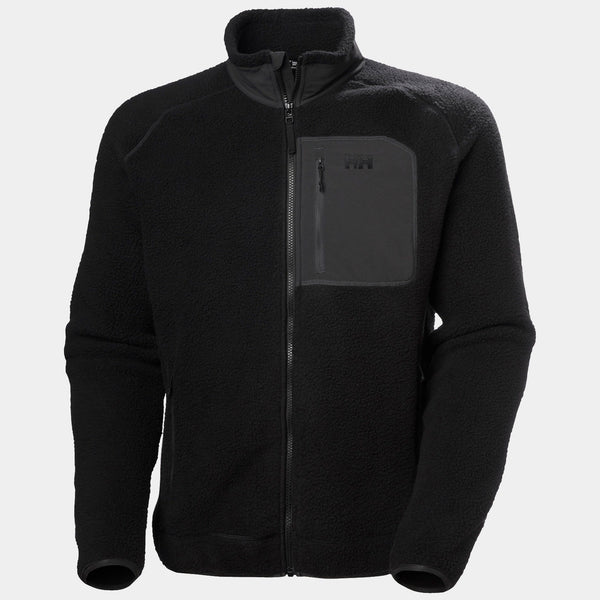 PANORAMA PILE BLOCK JACKET, BLACK, XXL