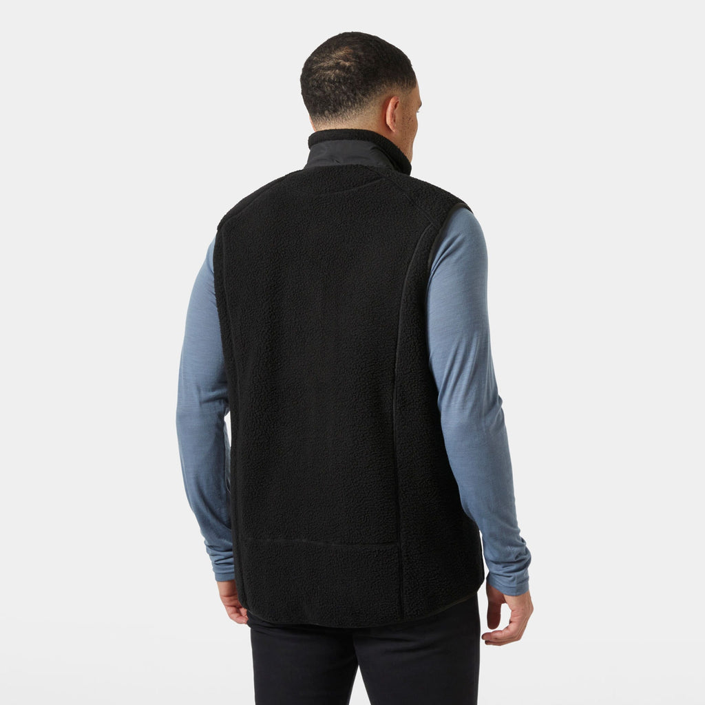 PANORAMA PILE BLOCK VEST, BLACK, XXL