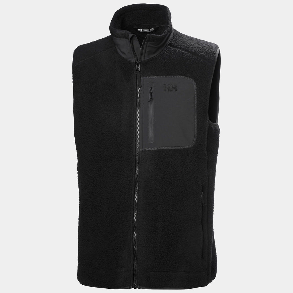 PANORAMA PILE BLOCK VEST, BLACK, XXL