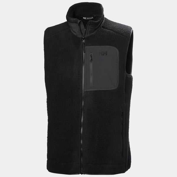 PANORAMA PILE BLOCK VEST, BLACK, XXL