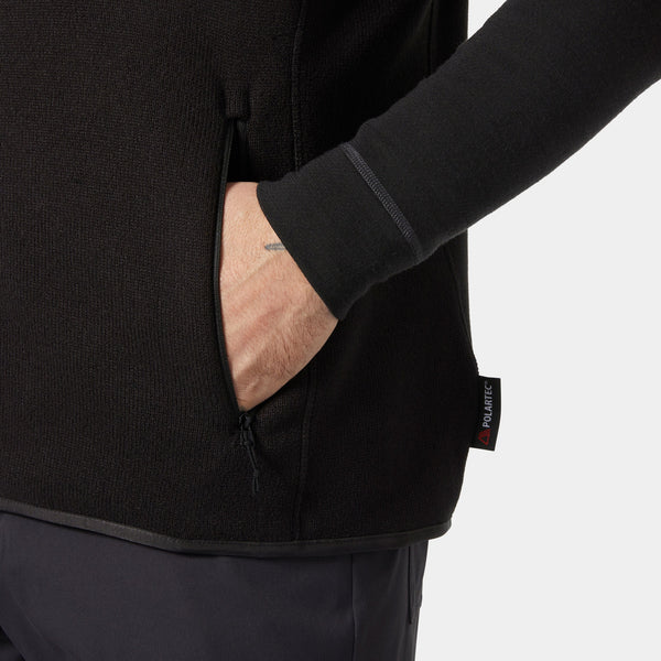 VARDE FLEECE VEST 20, BLACK, XXL