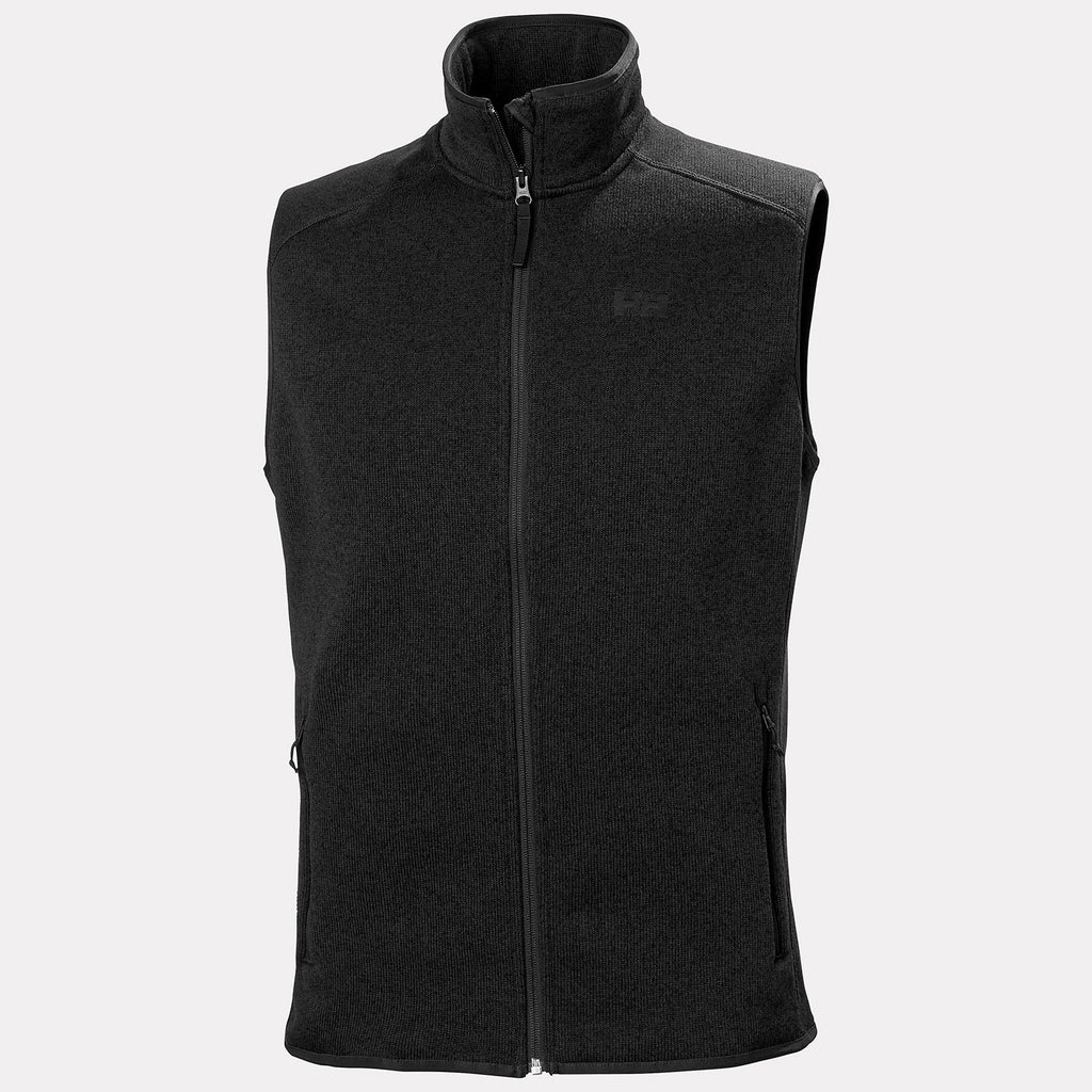 VARDE FLEECE VEST 20, BLACK, XXL
