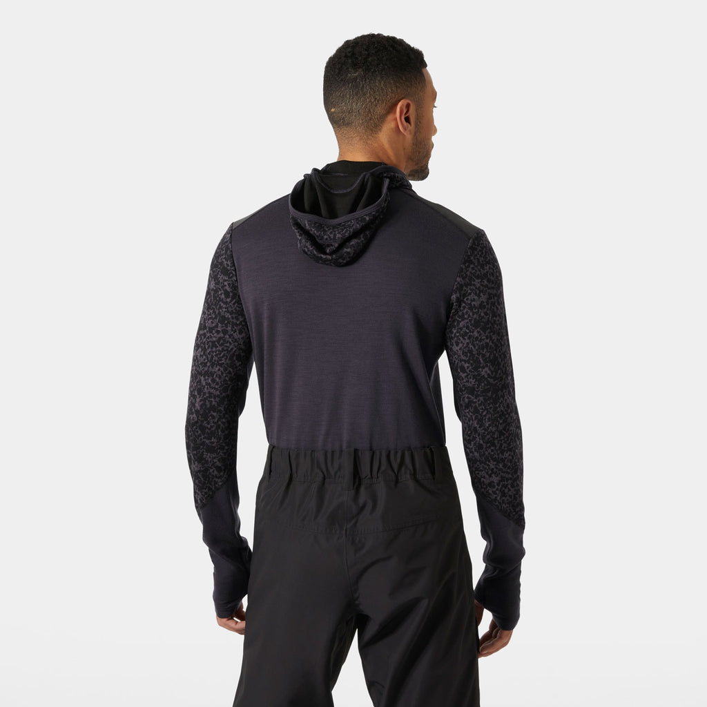 LIFA MERINO MIDW BLC HOODIE, BLACK GRAPE, XXL