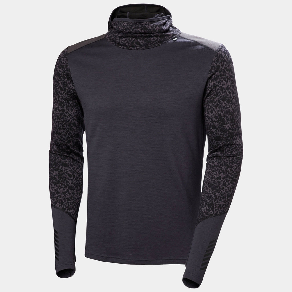 LIFA MERINO MIDW BLC HOODIE, BLACK GRAPE, XXL