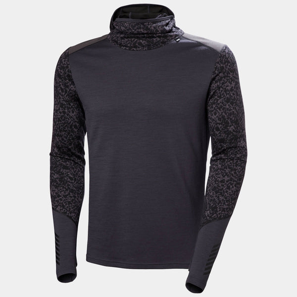 LIFA MERINO MIDW BLC HOODIE, BLACK GRAPE, XXL
