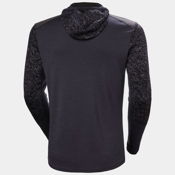 LIFA MERINO MIDW BLC HOODIE, BLACK GRAPE, XXL