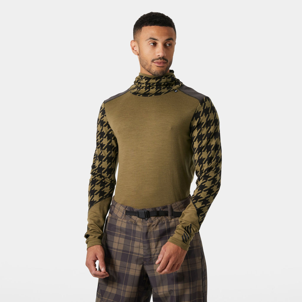 LIFA MERINO MIDW BLC HOODIE, SEPIA HOUND, XXL