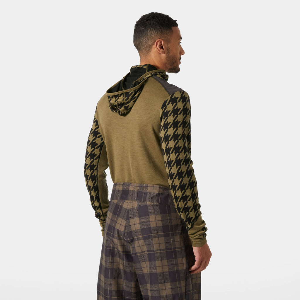 LIFA MERINO MIDW BLC HOODIE, SEPIA HOUND, XXL