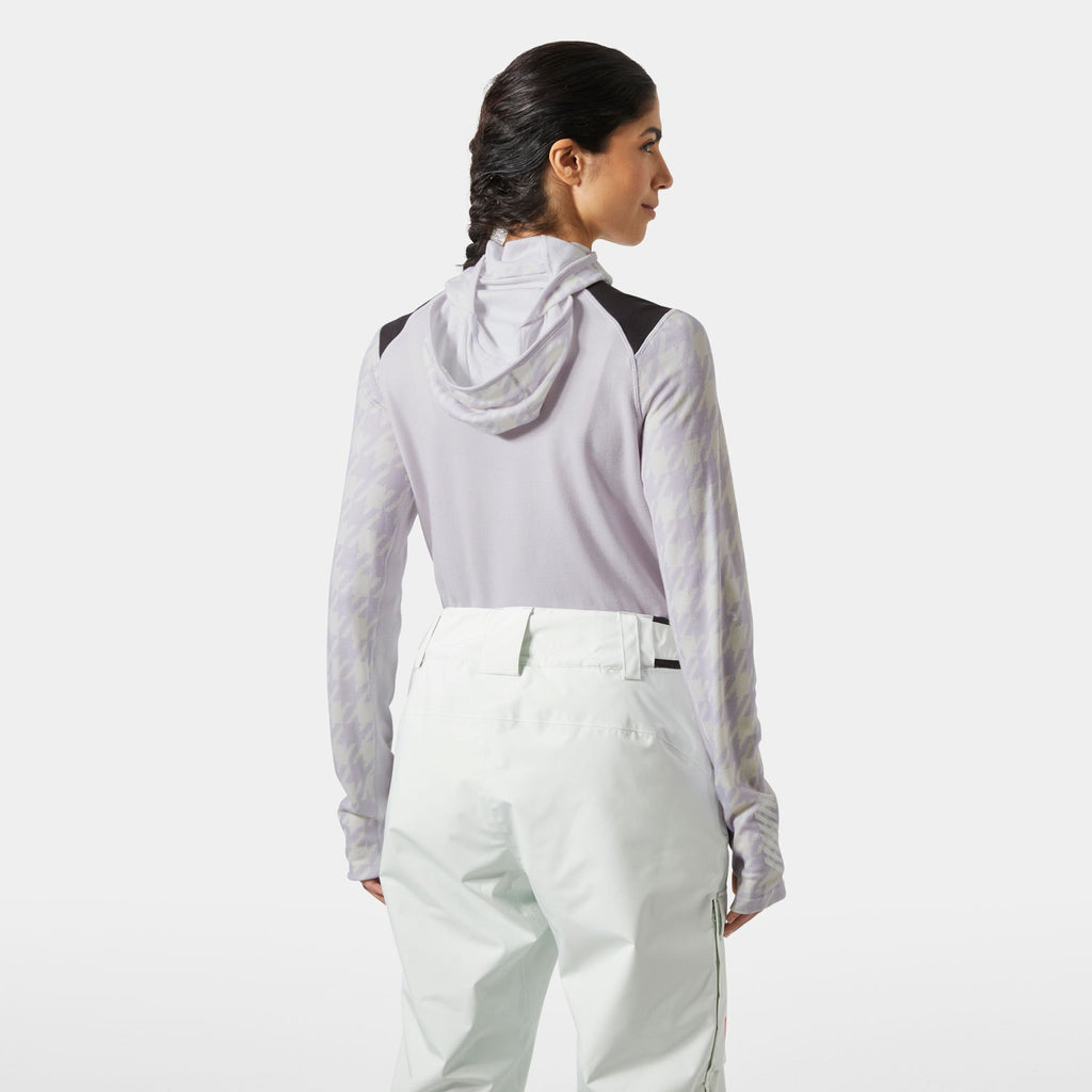 W LIFA MERINO MIDW BLC HOODIE, LIGHT PURPL, L