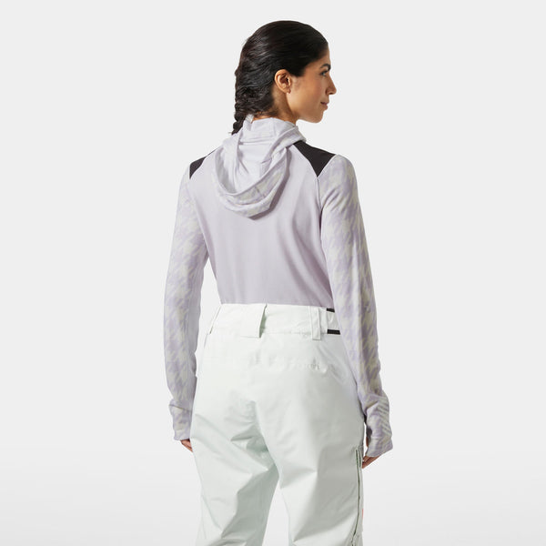 W LIFA MERINO MIDW BLC HOODIE, LIGHT PURPL, L