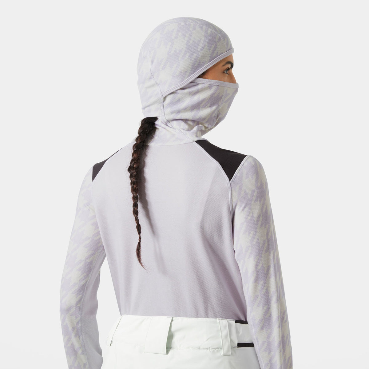 W LIFA MERINO MIDW BLC HOODIE, LIGHT PURPL, L