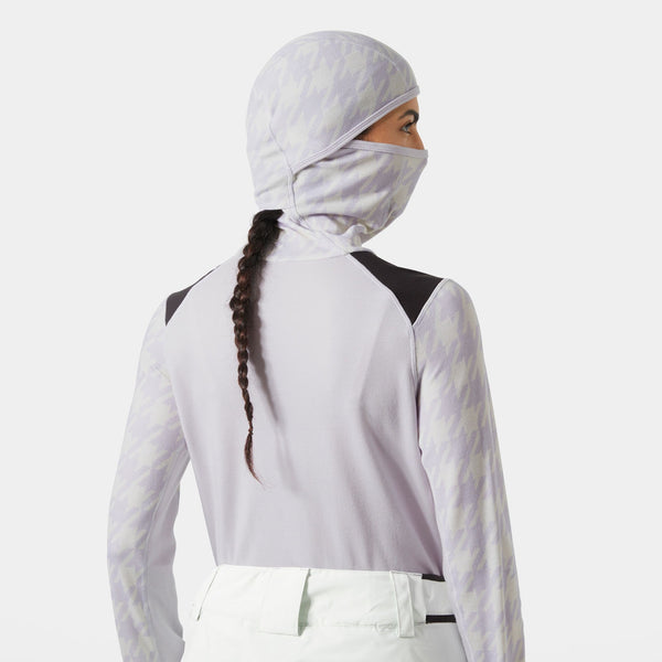 W LIFA MERINO MIDW BLC HOODIE, LIGHT PURPL, L