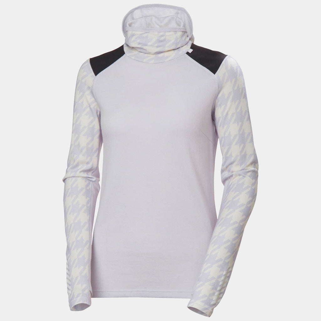 W LIFA MERINO MIDW BLC HOODIE, LIGHT PURPL, L