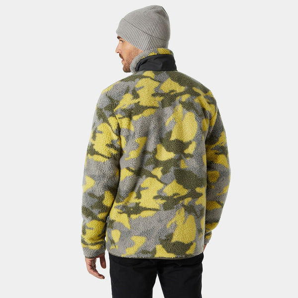 PANORAMA PRINTED PILE JACKET, BRIGHT MOSS, XL