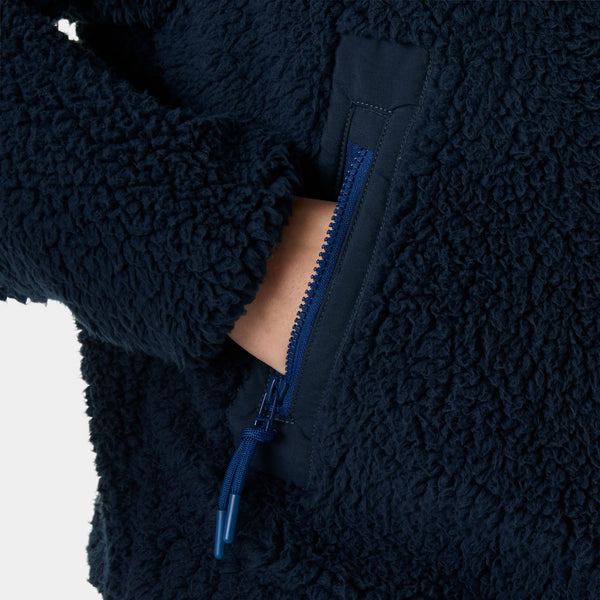 W MOONLIT PILE JACKET, NAVY, L