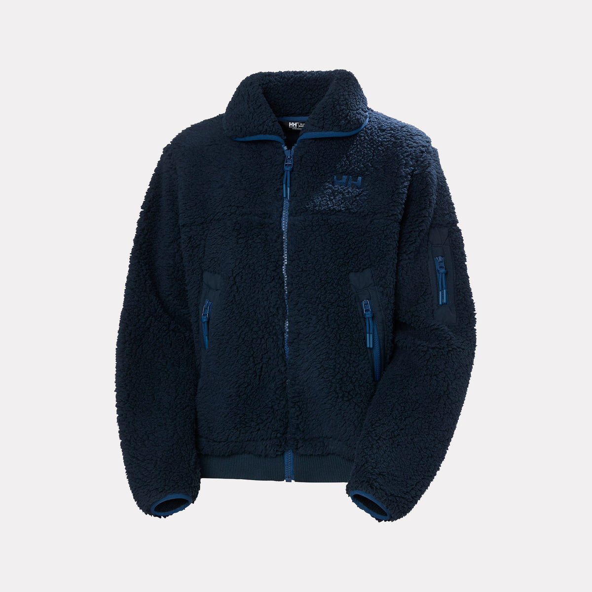 W MOONLIT PILE JACKET, NAVY, L