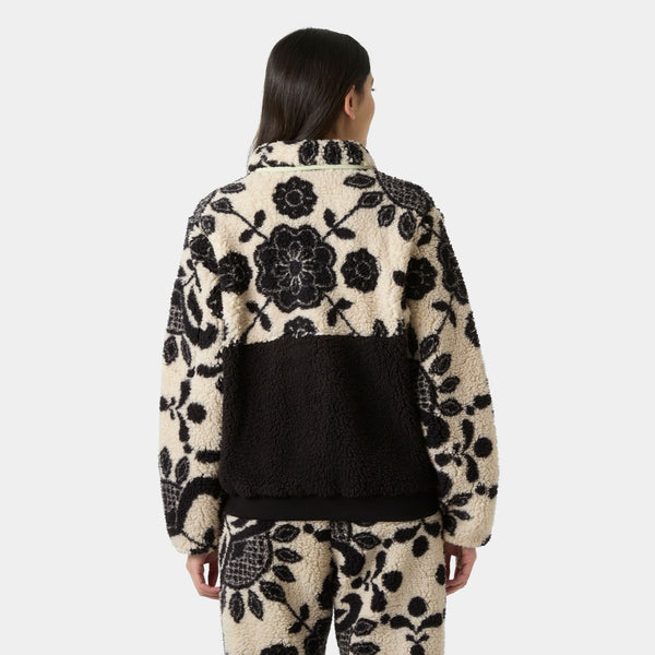 W MOONLIT PILE JACKET, BLACK FOLK, L
