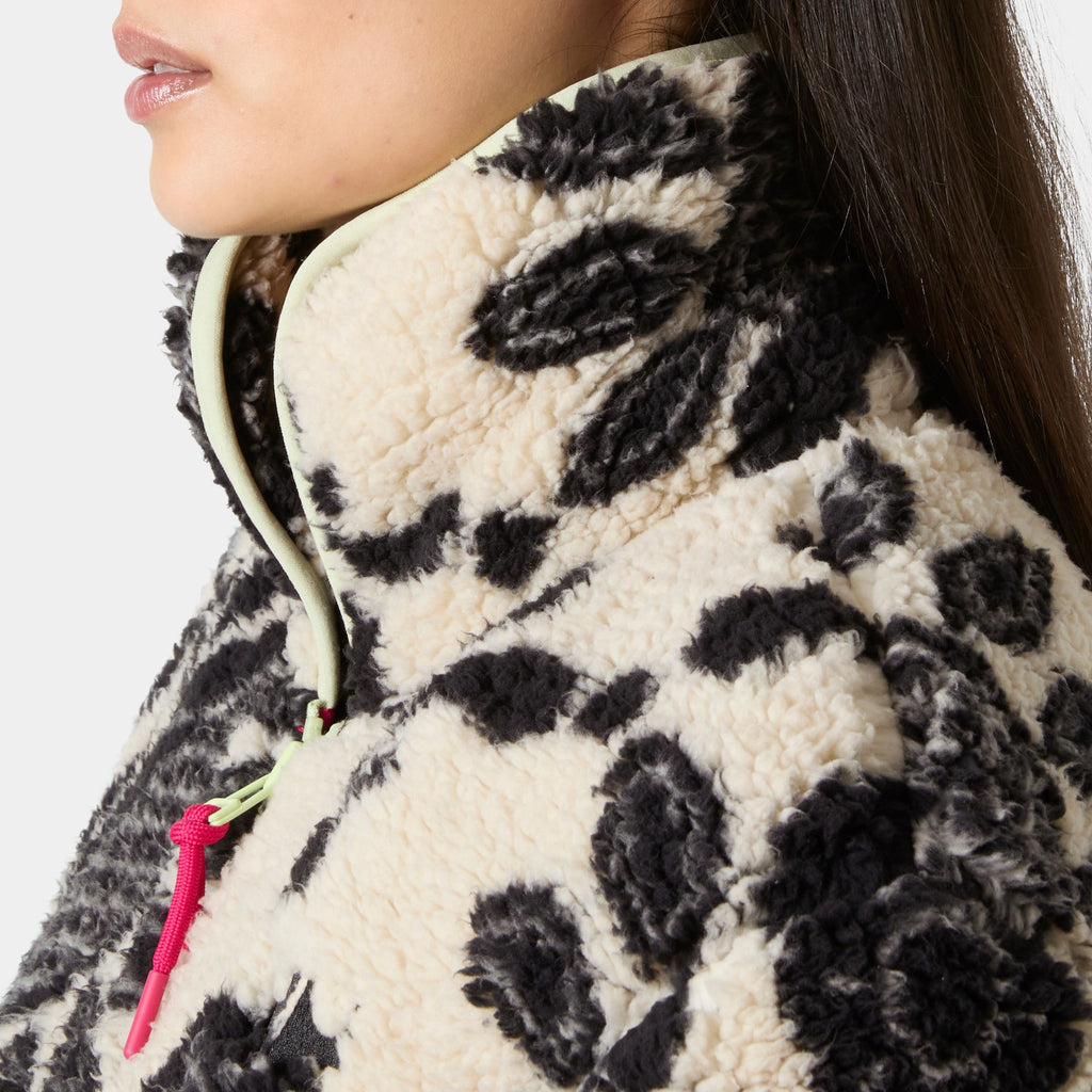 W MOONLIT PILE JACKET, BLACK FOLK, L