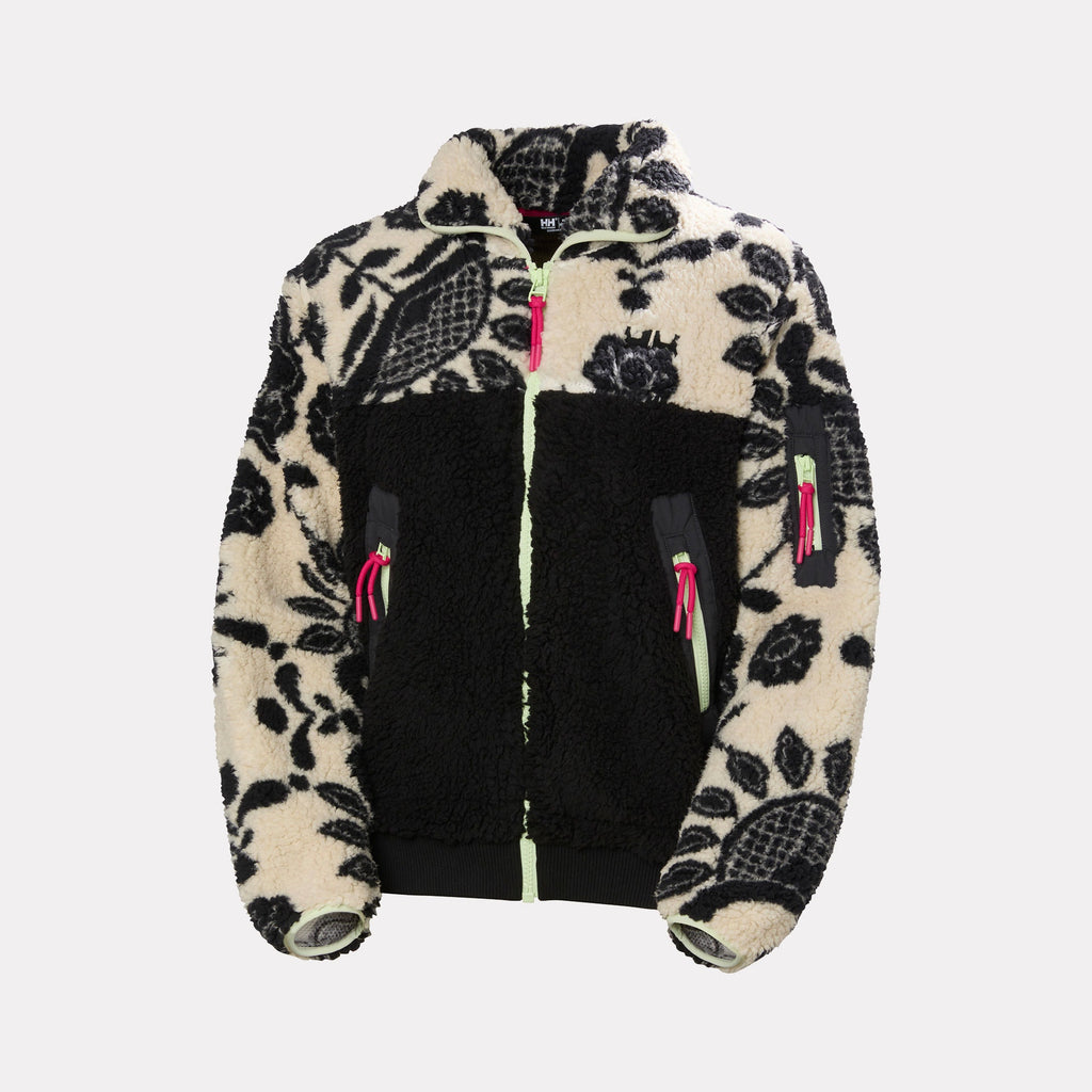 W MOONLIT PILE JACKET, BLACK FOLK, L