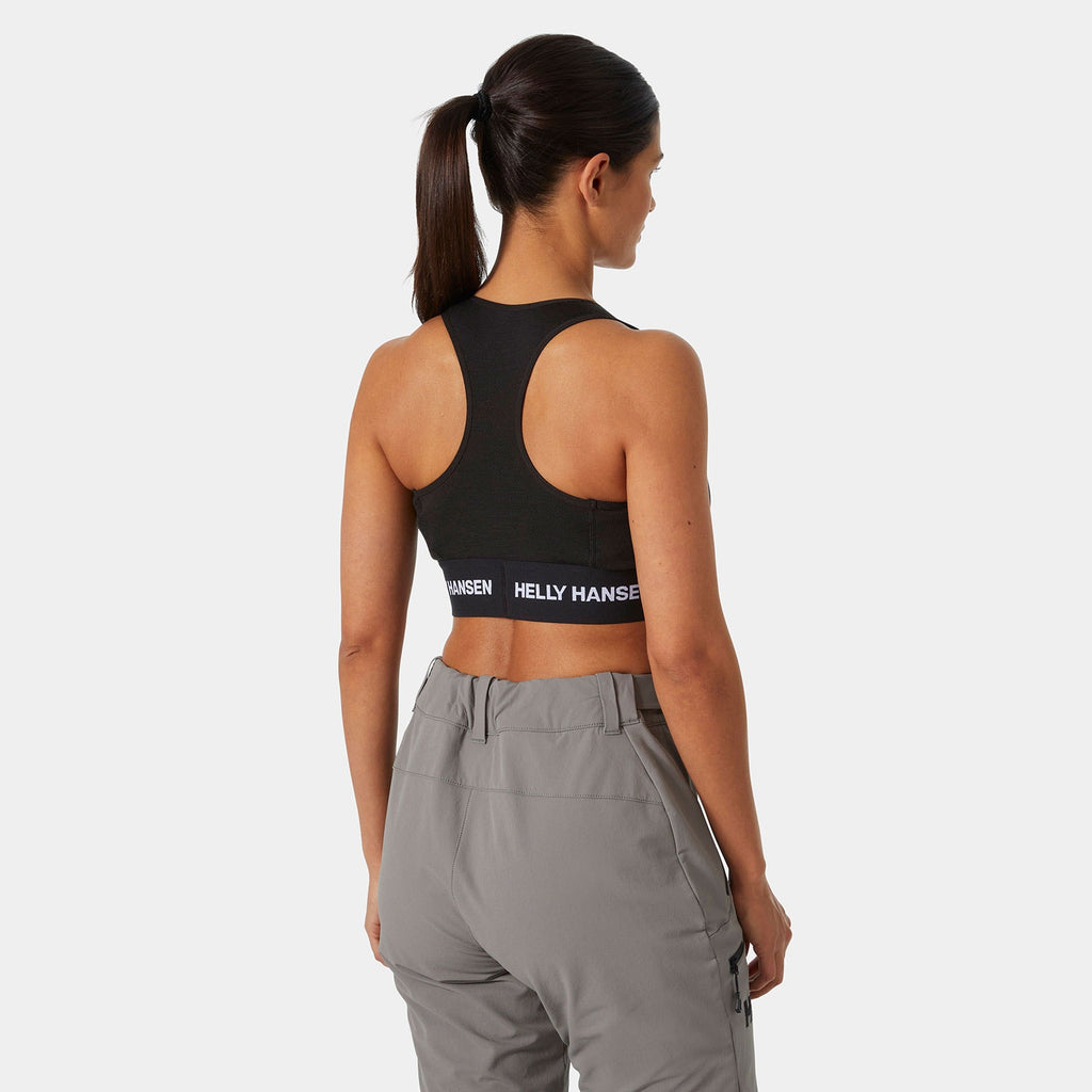 W LIFA MERINO MIDW BRA, BLACK, L