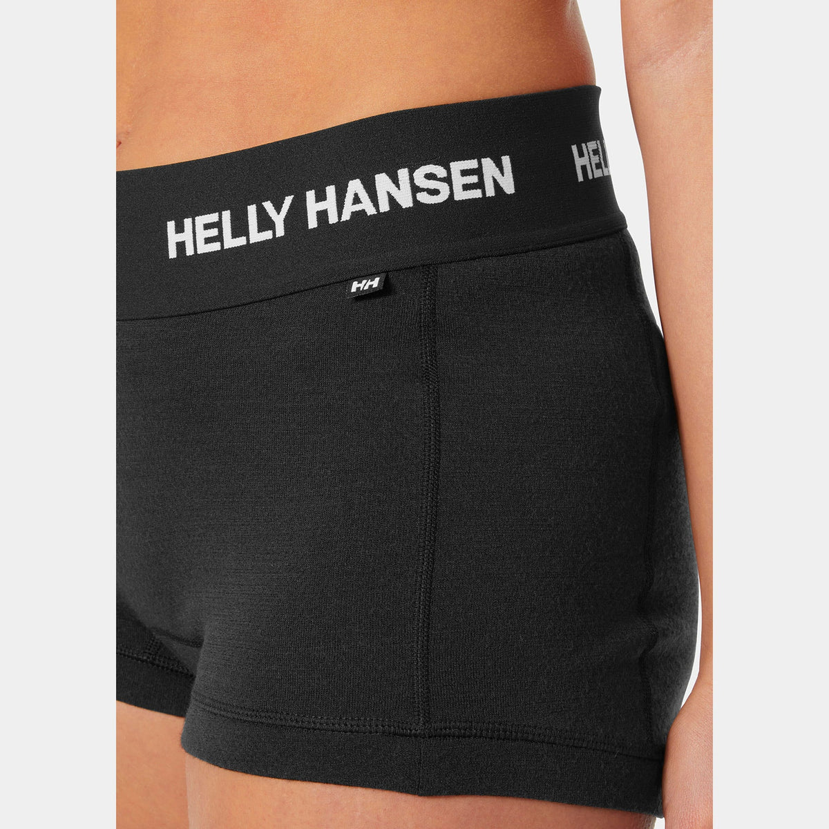 W HH LIFA MERINO MIDW BOXER, BLACK, L