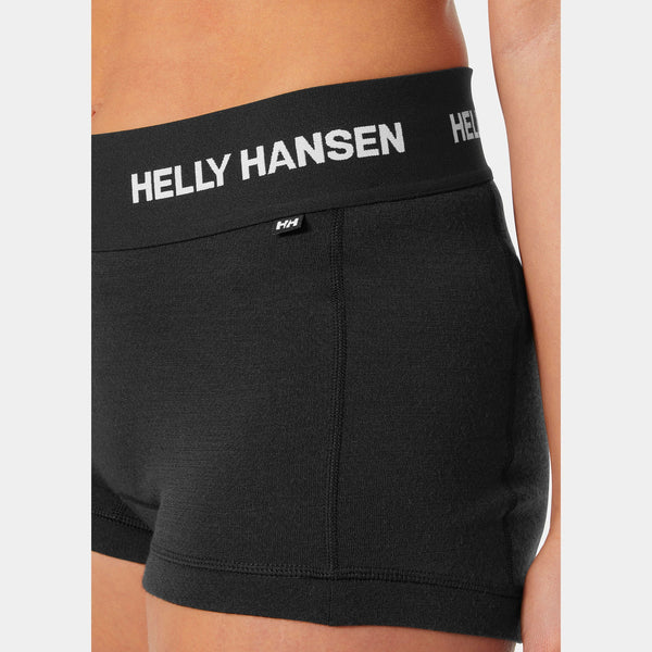 W HH LIFA MERINO MIDW BOXER, BLACK, L