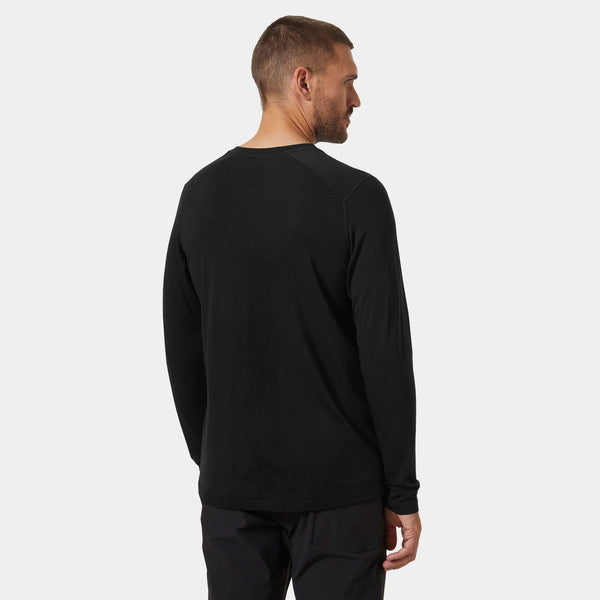 HH DURAWOOL CREW LS, BLACK, XXL