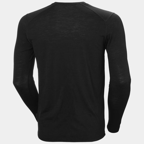 HH DURAWOOL CREW LS, BLACK, XXL
