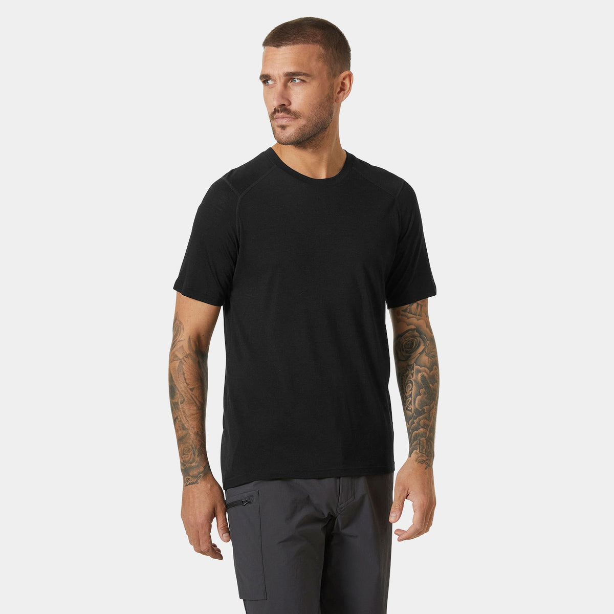 HH DURAWOOL TSHIRT, BLACK, XXL Main image