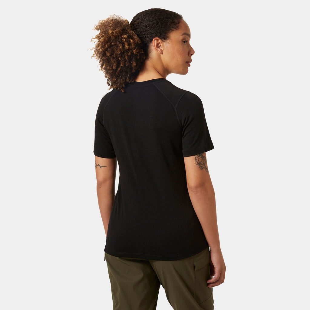 W HH DURAWOOL TSHIRT, BLACK, L