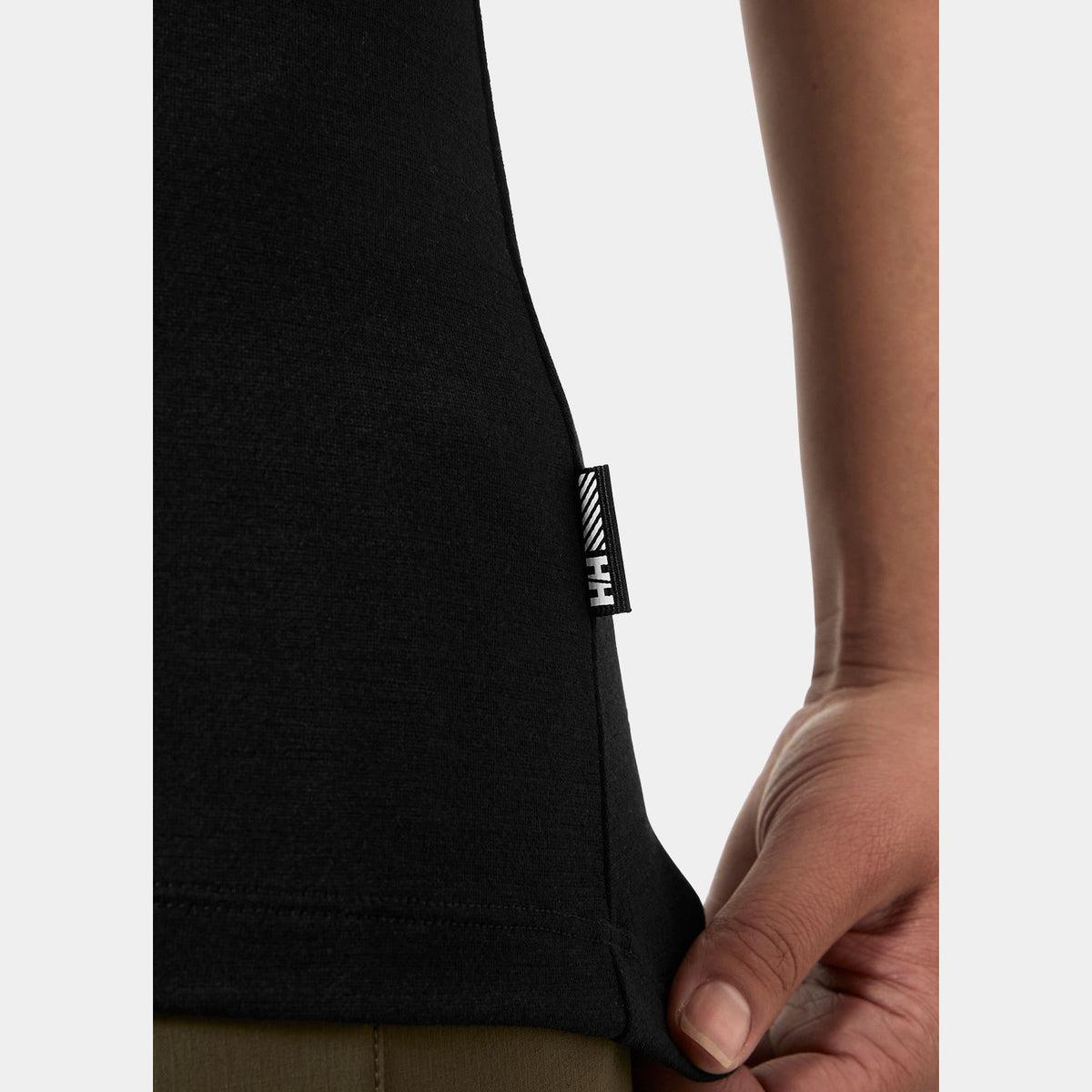 W HH DURAWOOL TSHIRT, BLACK, L