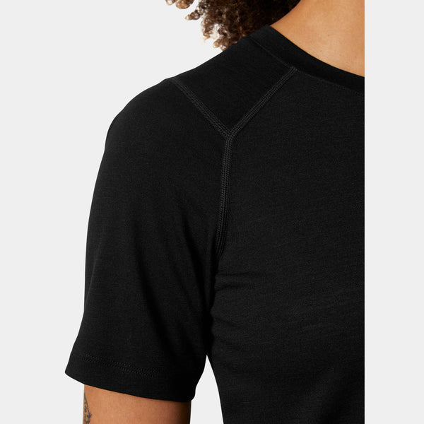 W HH DURAWOOL TSHIRT, BLACK, L