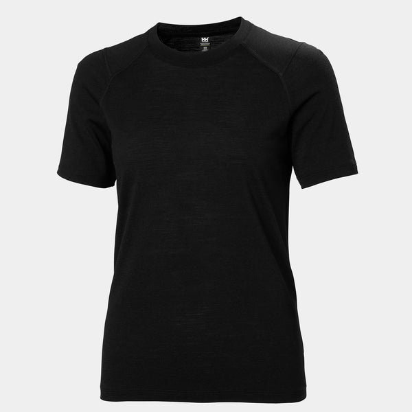 W HH DURAWOOL TSHIRT, BLACK, L