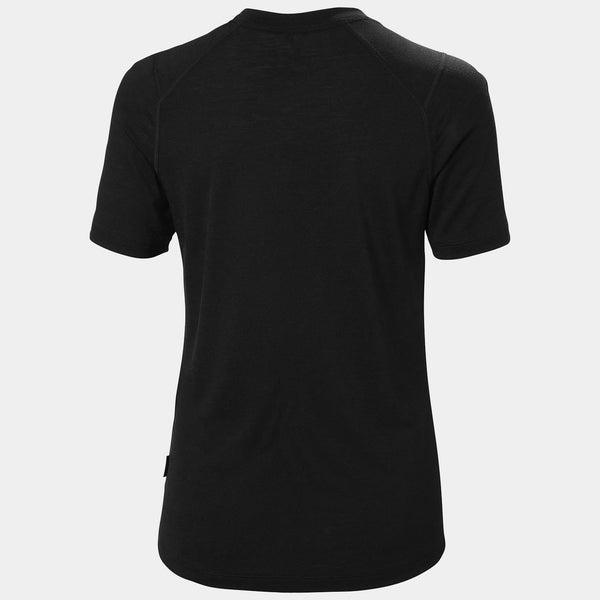 W HH DURAWOOL TSHIRT, BLACK, L