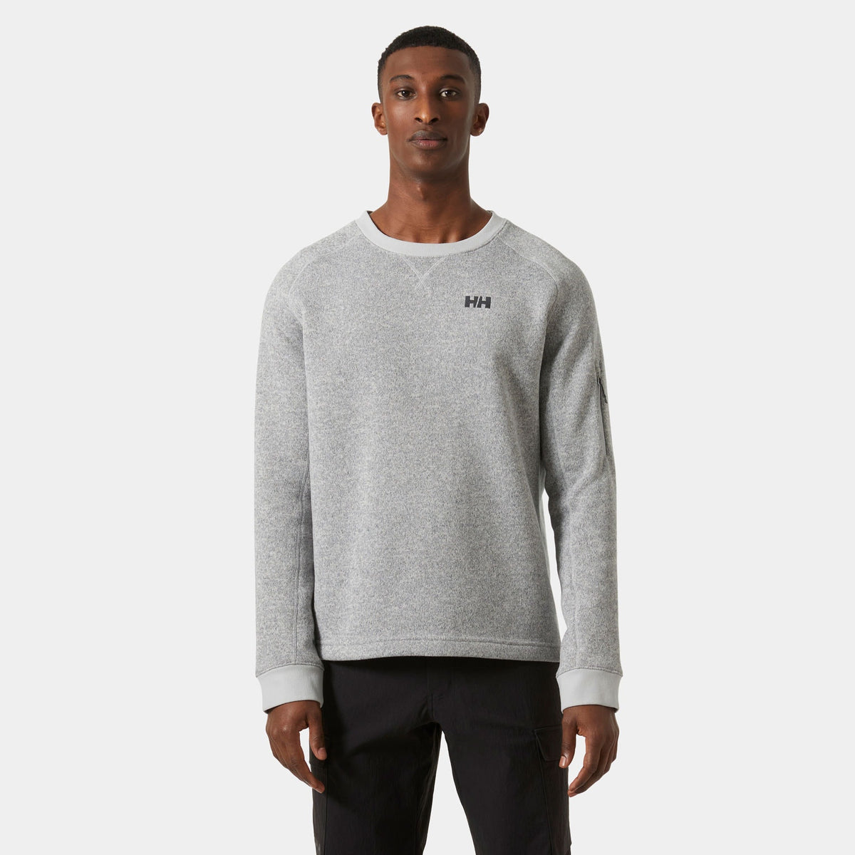 VARDE CREWNECK, GREY FOG, XXL
