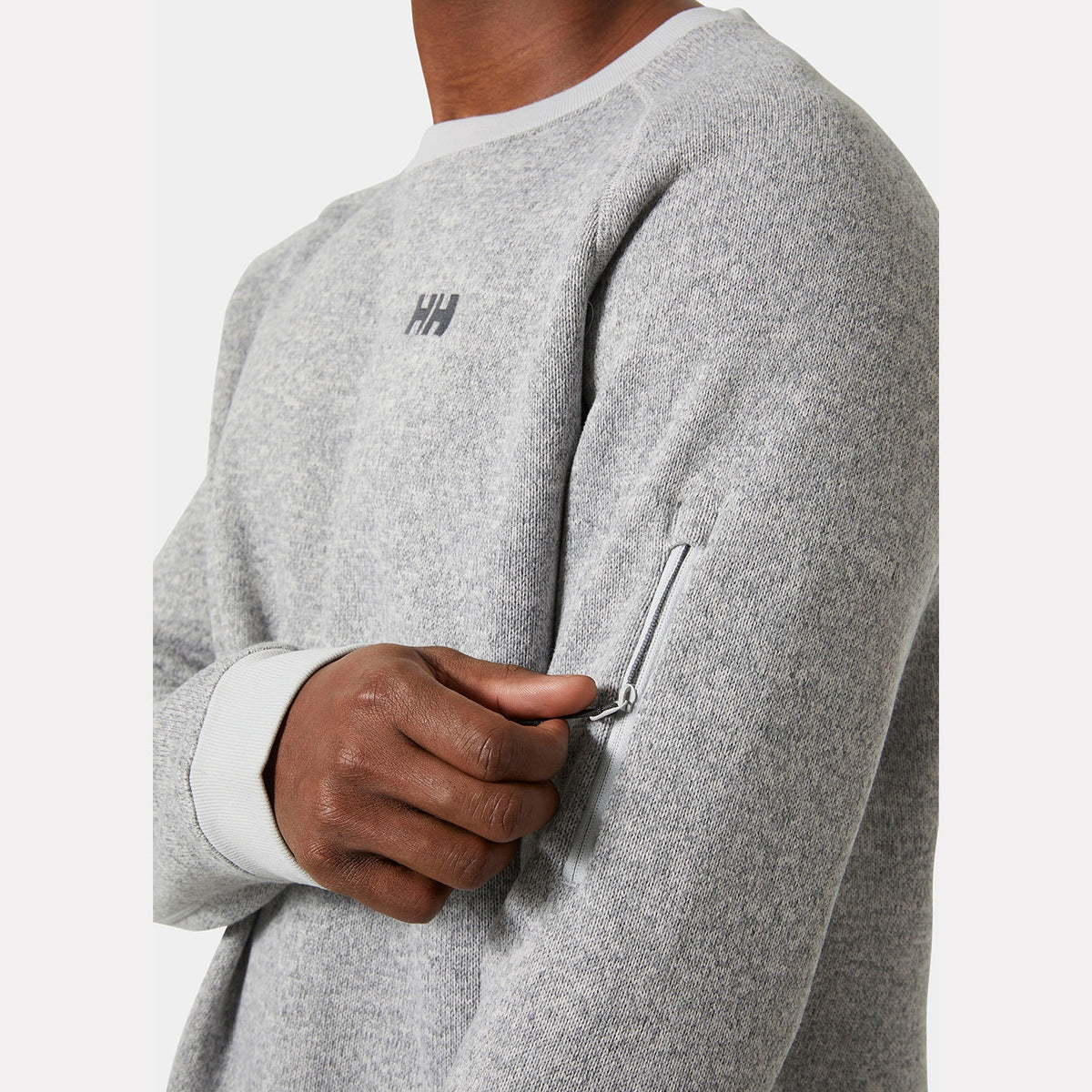 VARDE CREWNECK, GREY FOG, XXL