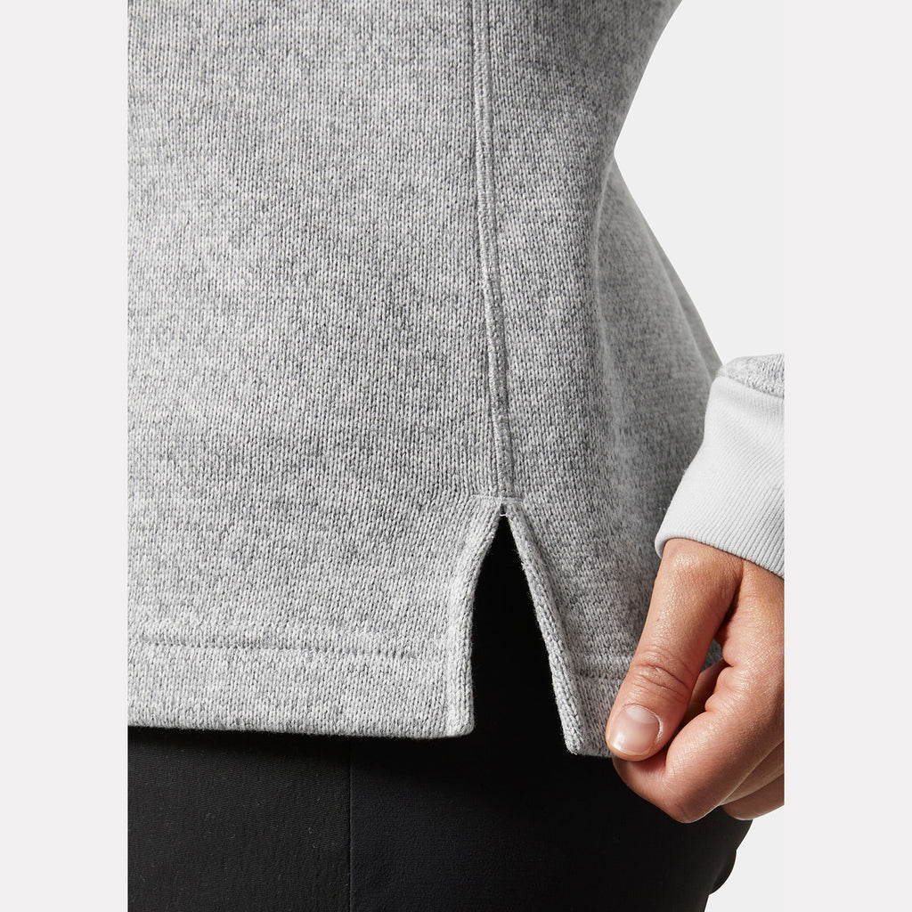 W VARDE CREWNECK, GREY FOG, L