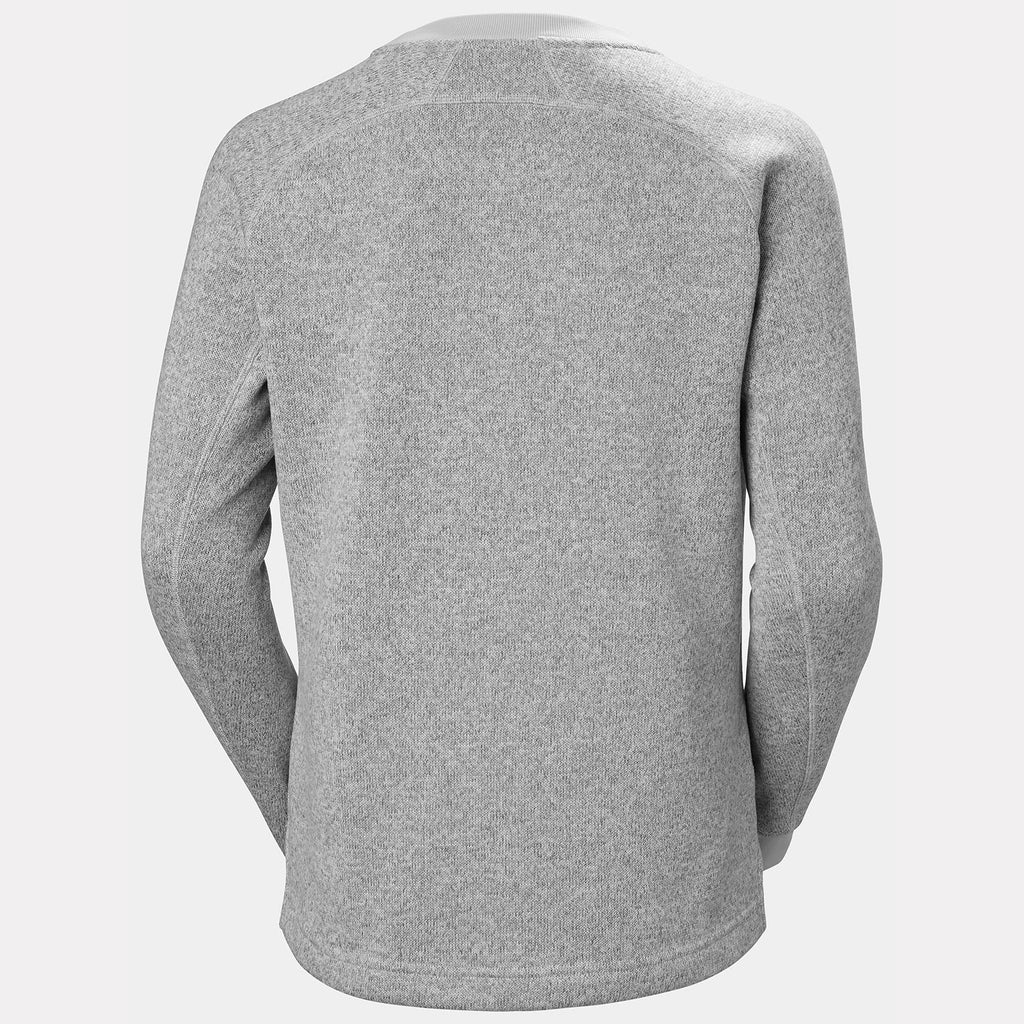 W VARDE CREWNECK, GREY FOG, L
