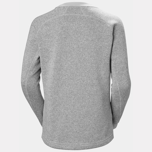 W VARDE CREWNECK, GREY FOG, L
