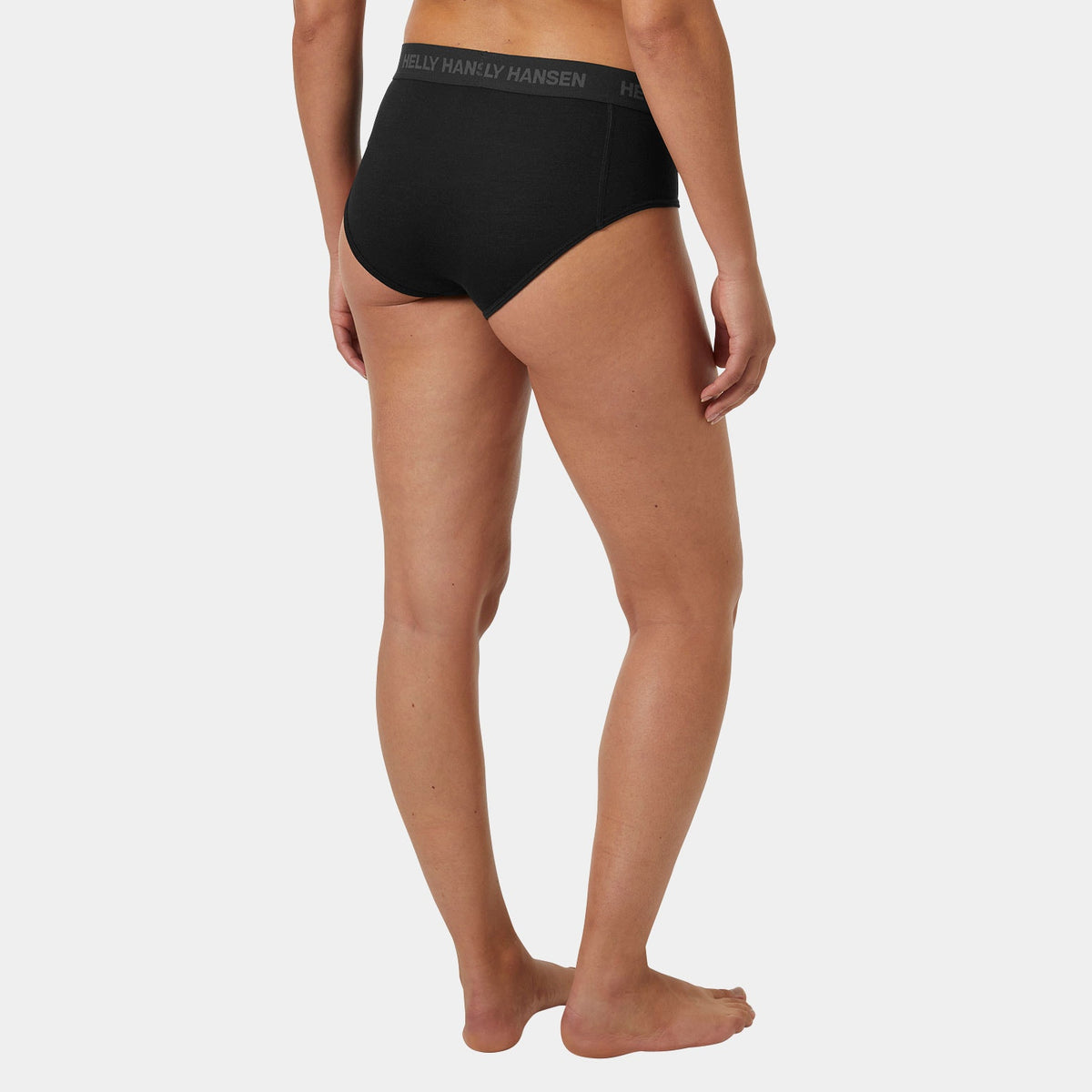 W HH DURAWOOL BRIEF, BLACK, L