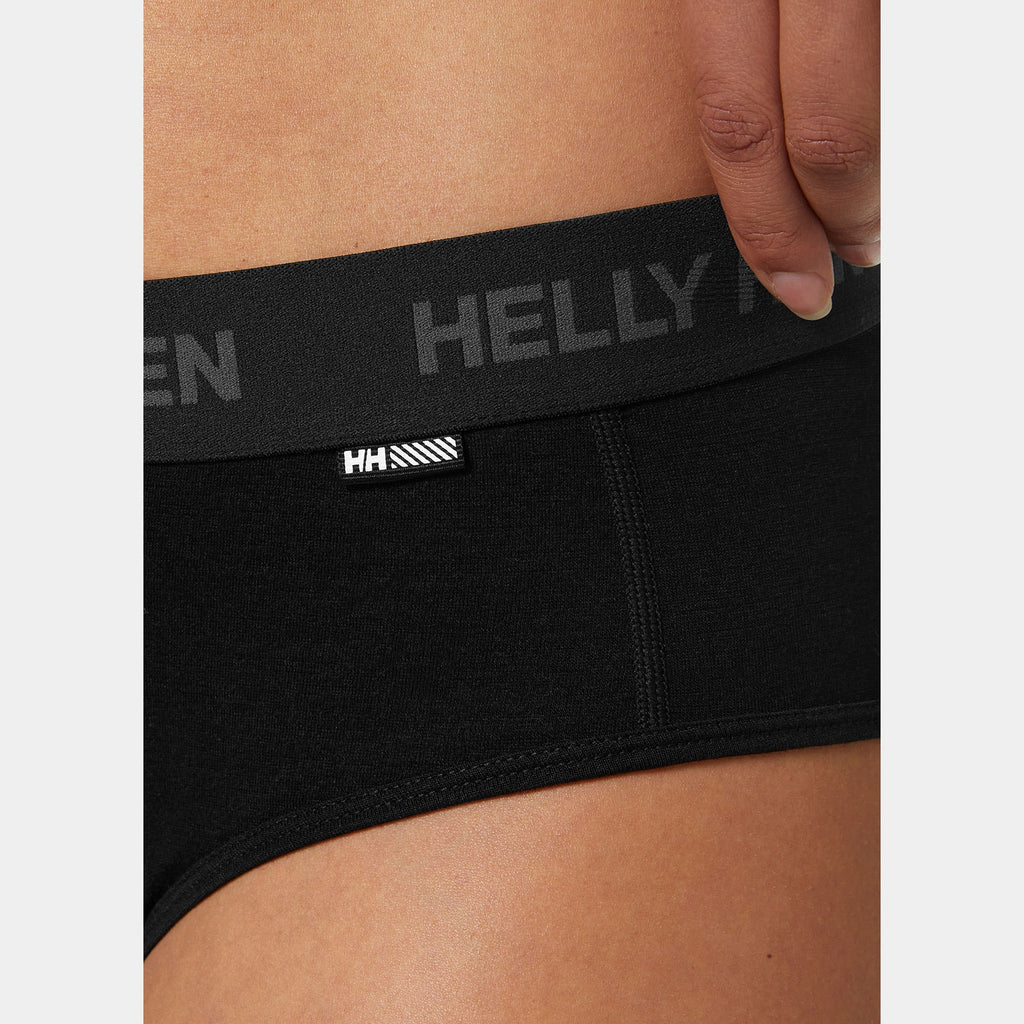 W HH DURAWOOL BRIEF, BLACK, L