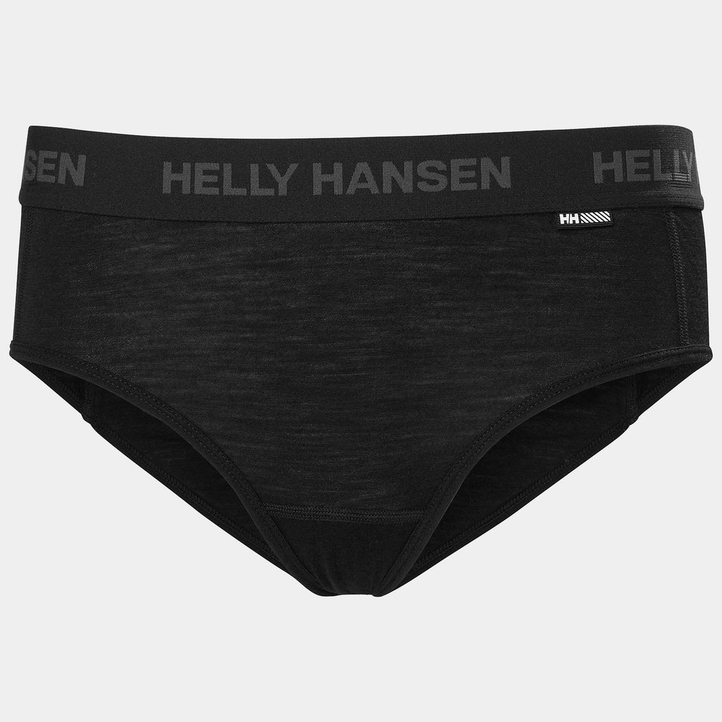 W HH DURAWOOL BRIEF, BLACK, L